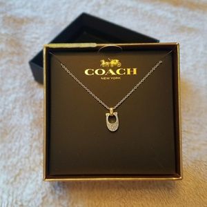 Coach Pave Signature Necklace